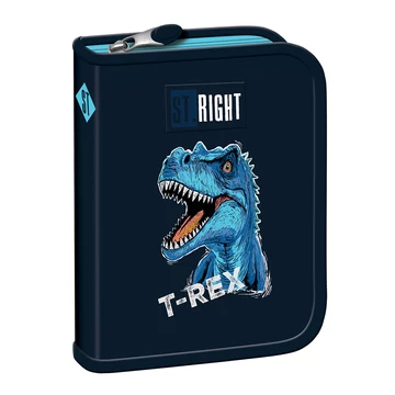 St.Right Kék T-Rex mintás kihajtható tolltartó PC03 20,5x14x3,5cm