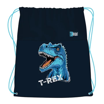 St.Right Kék T-Rex tornazsák, sportzsák 34x43cm