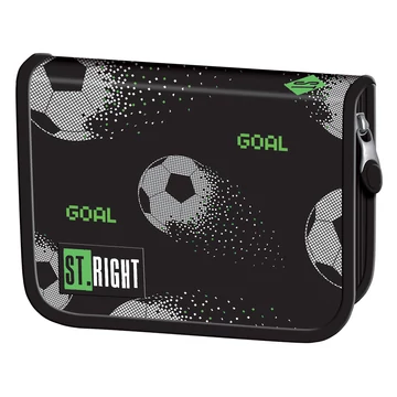 St.Right Pixel labdák focis kihajtható tolltartó PC03 20,5x14x3,5cm