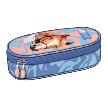 St.Right Romantic Horse ovális tolltartó 23x9,5x6cm