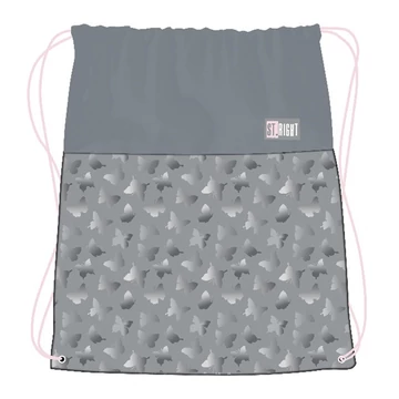 St.Right Silver Butterflies pillangós tornazsák, sportzsák 34x43cm