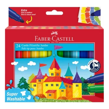 Faber-Castell Jumbo Filctoll Készlet – 24 db-os „Kastély” szett