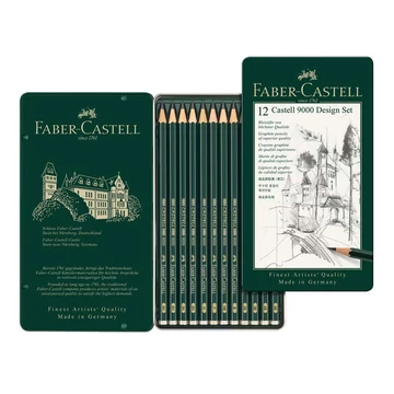 Faber-Castell: 9000 Design grafitceruza szett fém dobozban 12db-os