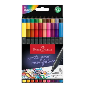 Faber-Castell: Grip színes 20db-os tűfilc készlet 0,4mm