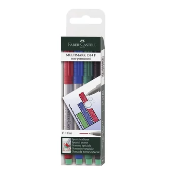 Faber-Castell: Multimark fóliafilc 4db-os szett F