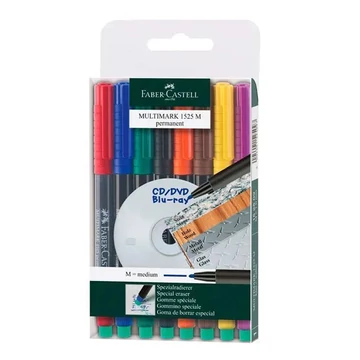 Faber-Castell: Multimark M Alkoholos Filctoll Készlet 8 szín