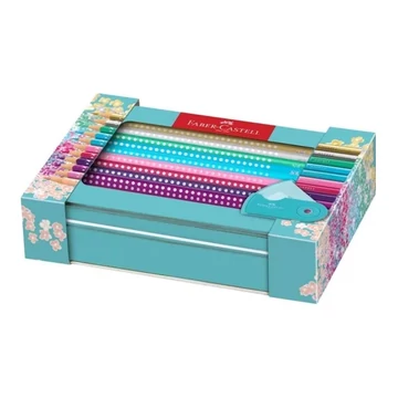 Faber-Castell: Sparkle színesceruza szett – 20 darabos fém díszdobozos