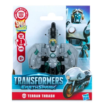 Transformers: Earthspark 1 lépésben átalakítható Terran Thrash figura - Hasbro