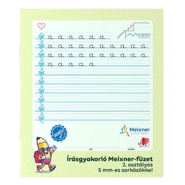 ICO: Süni Írásgyakorló Meixner-füzet 2. osztályos 5mm sorközökkel