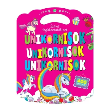 Színes foglalkoztatófüzet unikornisokkal