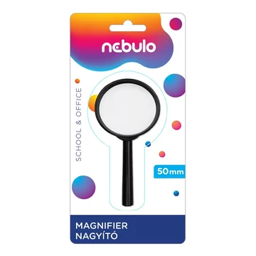 Nebulo: Műanyag nyelű nagyító 50mm-es lencsével