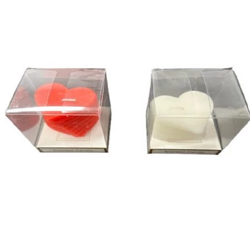 Anyáknapi szív alakú gyertya kétféle színben 279268