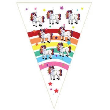Unikornisos party zászlófüzér 2,5M