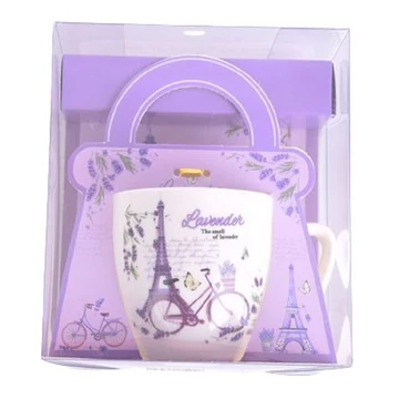 Levendulás kerámia bögre 14x13x8cm többféle változatban 278534