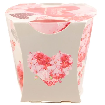 Poharas illatgyertya flower hearts 115g