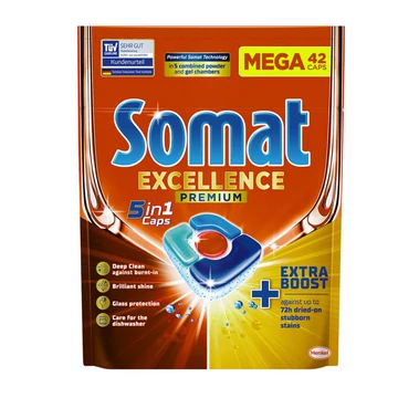 Somat excellence premium mosogatógép kapszula 5in1 42db
