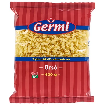 Gyermelyi germi tojás nélküli orsó tészta 400g