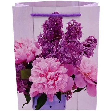 Virágos ajándéktasak többféle változatban 34x28x9cm 32487