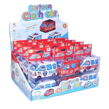 Textil autó babajáték BB6639