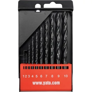 YATO Csigafúró klt HSS 1-10mm 10 részes (YT-4461)