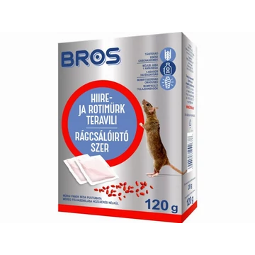 Bros Rágcsálóirtó szer 120 g, gabonaszemes (B1732)