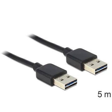 Delock EASY-USB 2.0-A apa > apa kábel, 5 m