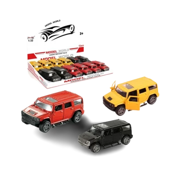 Hummer hátrahúzható fém autómodell több változatban 1/32