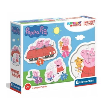 Peppa malac 4 az 1-ben 3-6-9-12db-os puzzle - Clementoni