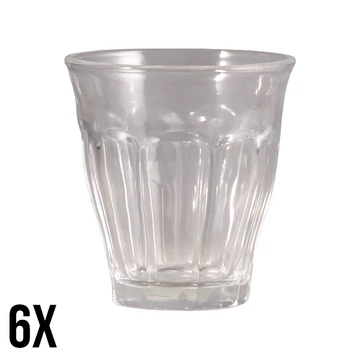 Kávés üveg pohár 80ml 6db 10810200