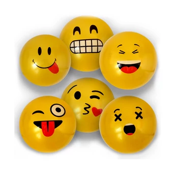 Emoji mintás gumilabda többféle változatban 23cm