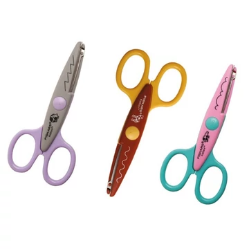 Fiskars 3 db-os mintavágó olló készlet, állatkerti állatok (1003846)