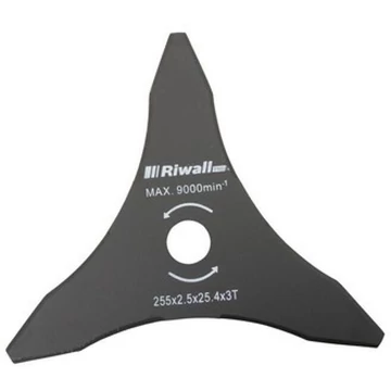 Riwall Háromágú vágókés fűkaszához 255mm / 25,4mm / 2,5mm (RACC00026)