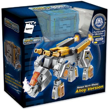 Csoda Kocka: Mega Orrszarvú | 162 db építőkocka | építőjáték | QMAN 41219