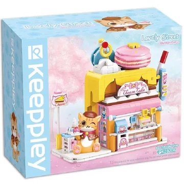 Vörös macska Cukrászda | 364 db építőkocka | építőjáték | QMAN K28006