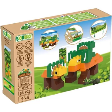 Triceratops | építőjáték | 25 db építőkocka | BiOBUDDi BB-0188