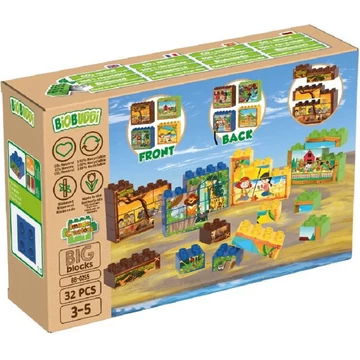 Keretezd be! | építőjáték | 32 db építőkocka | BiOBUDDi BB-0255