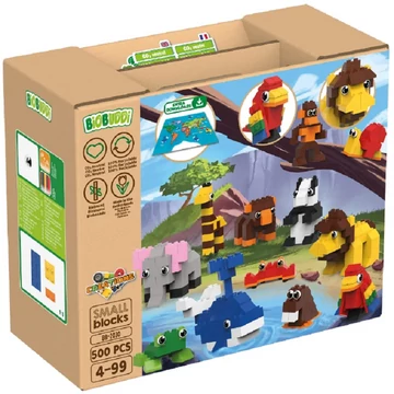 Állati kaland | építőjáték | 500 db építőkocka | BiOBUDDi BB-2030