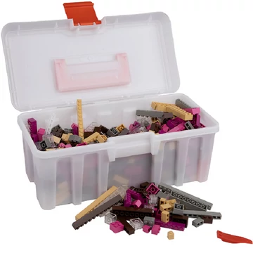 Vegyes építőkocka készlet különleges színekben (alapkockák) | építőkocka készlet | 650 db építőkocka | Q-BRiCKS®