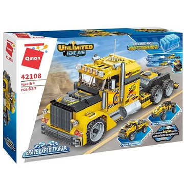 QMAN® 42108 - 3 az 1-ben Csőrös kamion, Pick-up, Cross-autó