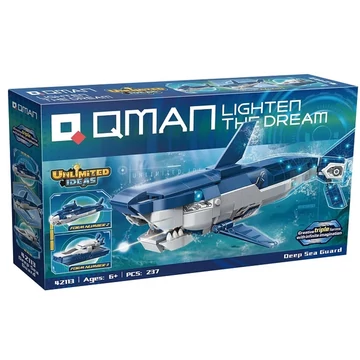 QMAN® 42113 - 3 az 1-ben Cápa, tengeralattjáró, járőrhajó
