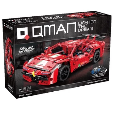 QMAN® 54007 - Lightning Flame piros versenyautó