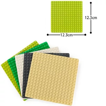 WANGE® 8802 | építőjáték alaplap | 16x16 bütyök - Több színben - fekete