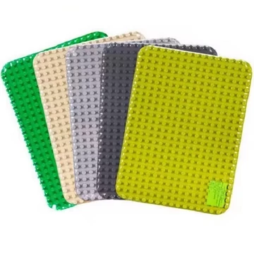 WANGE® 901 | építőjáték alaplap nagy méretű kockákhoz | 24x17 bütyök - Több színben - sötétzöld