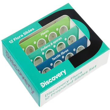 Discovery Flora – 12 előkészített tárgylemez készlet mikroszkópokhoz - 78225