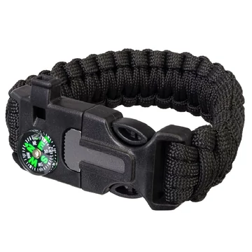 Levenhuk LabZZ FL5 fekete túlélőkészlet-karkötő - 79668