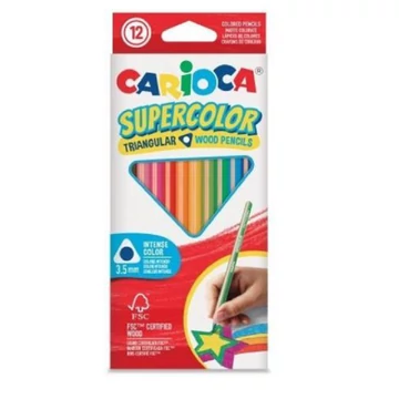 SuperColor háromszög alakú 12db-os színesceruza készlet - Carioca