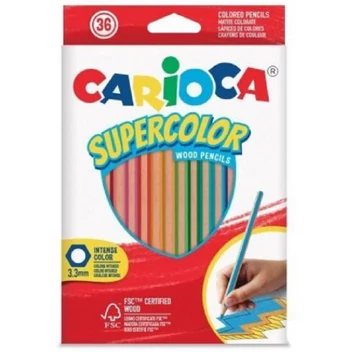SuperColor háromszög alakú 36db-os színesceruza készlet - Carioca
