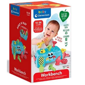 2az 1-ben munkapad és szerszámosláda szerszámokkal - Clementoni baby