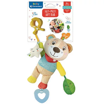 Babakocsira akasztható plüss maci - Clementoni baby