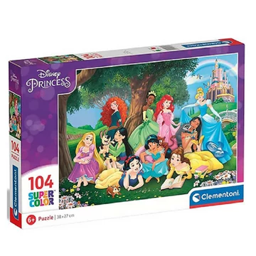 Disney Hercegnők 104db-os Super Color Puzzle - Clementoni